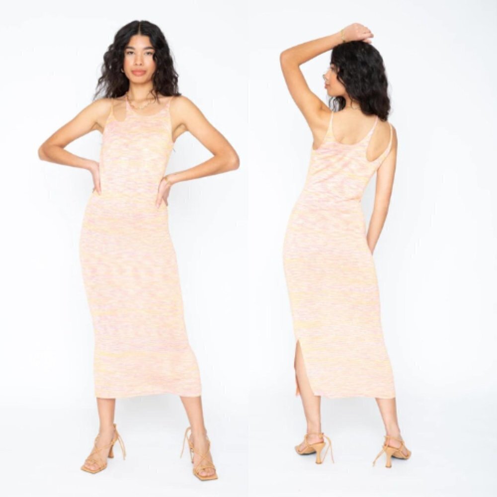 New! Callahan knitwear Zoe Dress Mango Space Dye 13634